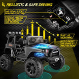 2-Seater Electric Ride-On Truck for Kids with Remote Control and 4 Large Wheels