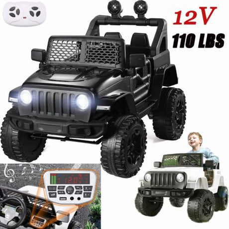 2-Seater Electric Ride-On Truck for Kids with Remote Control and MP3 Player