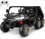 2 Seater 24V Dump Truck Ride On Car with Electric Dump Bed & Shovel - Remote Control Included