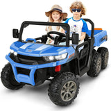 2-Seater Dump Truck Ride-On Toy with 24V Battery and 6 Wheels - Perfect Gift for Kids