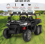 2-Seater Electric Truck Tractor for Kids with Dump Bed and 3 Speeds - 24V