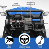 2-Seater Electric Truck Tractor for Kids with Dump Bed and 3 Speeds - 24V