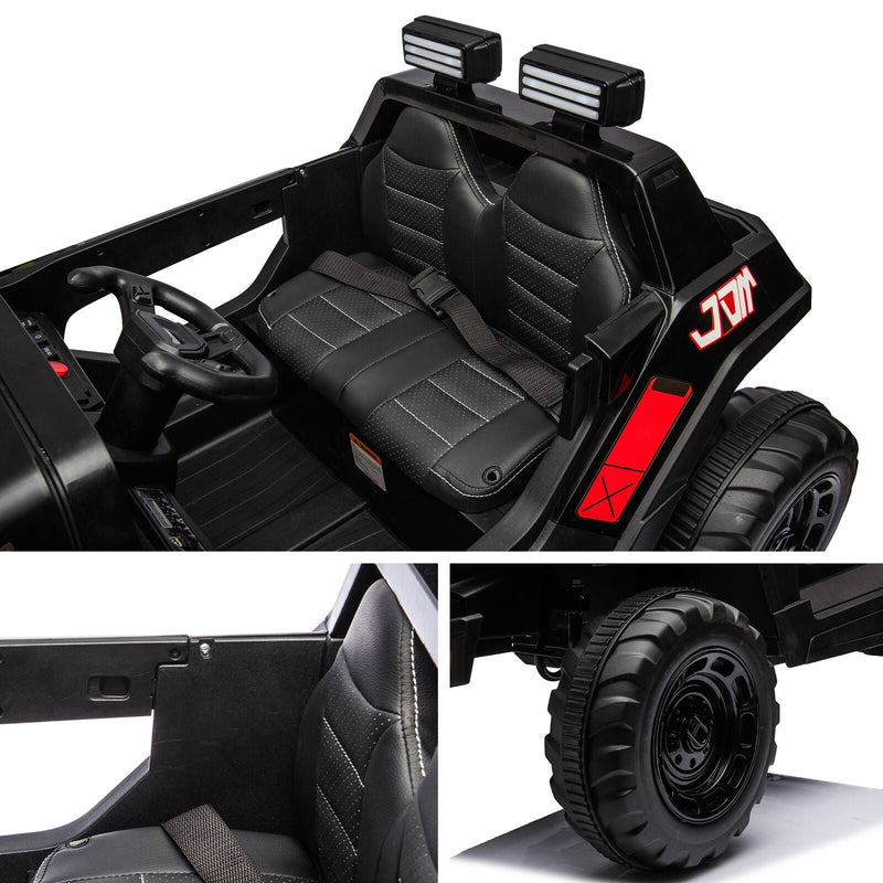 2-Seater Electric Truck for Kids with Music and LED Lights - 24V Ride-On Car