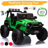 2-Seater Electric Truck for Kids with Remote Control - 400W 24V Power