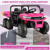 Electric 2 Seater Dump Truck Ride-On Car with Remote Control and Working Dump Bed and Shovel