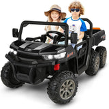 Electric 2 Seater Dump Truck Ride-On Car with Remote Control and Working Dump Bed and Shovel