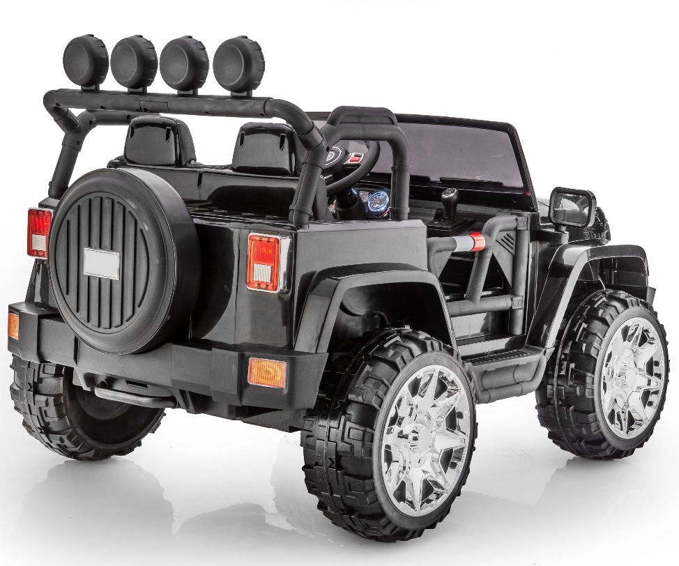2 Seater 24 Volt 4x4 Electric Ride On Jeep Style Rubber Tires Fully Loaded Truck ATV UTV For Kids W/Magic Cars® Wireless Parental Control MagicCars