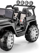 24 Volt 2 Seater 4x4 Electric Ride On Jeep Style Rubber Tires Fully Loaded Truck UTV ATV For Kids W/Magic Cars® Wireless Parental Control