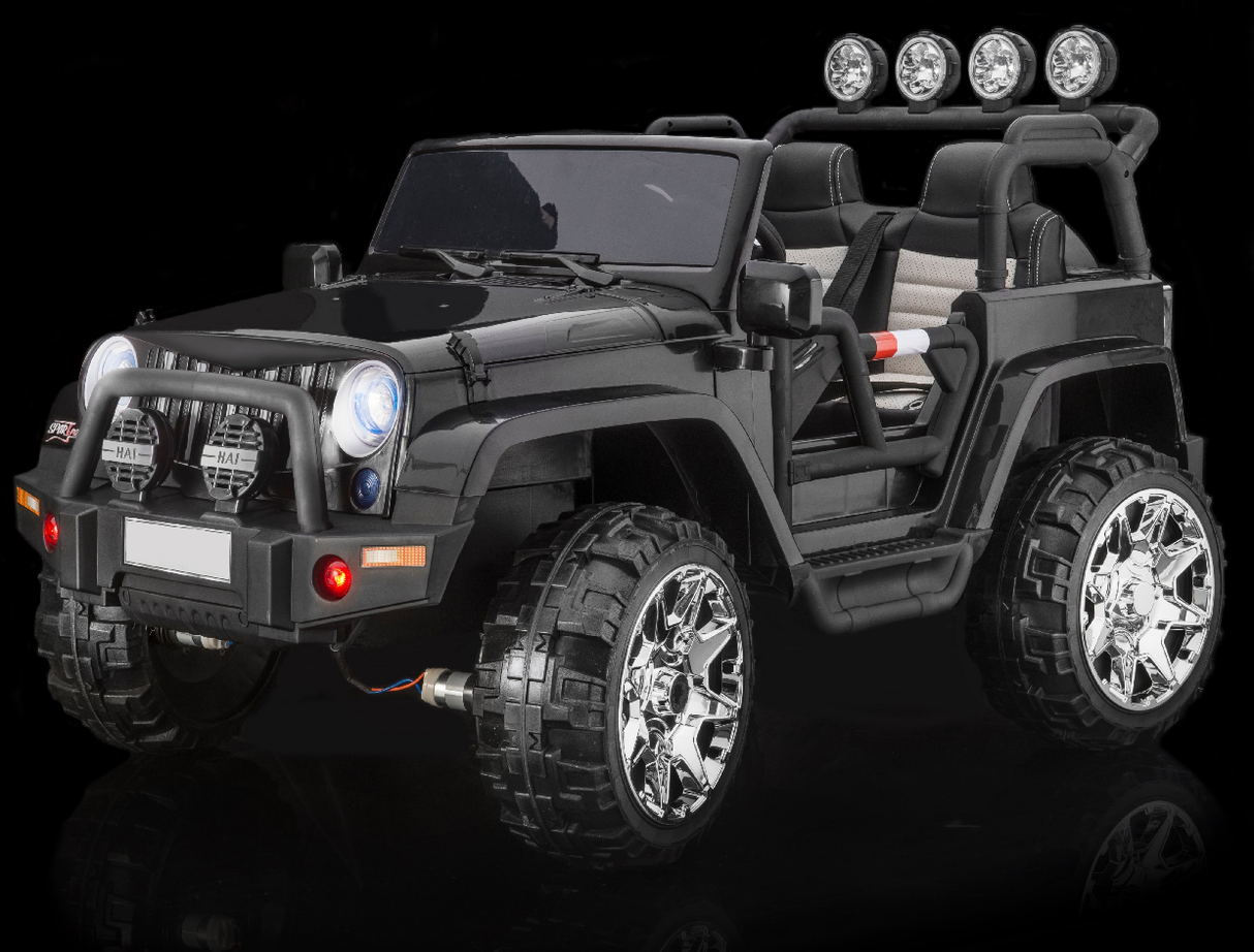 Ride On Car Kids Jeep Style 4x4 W/Rubber Tires 24 Volt