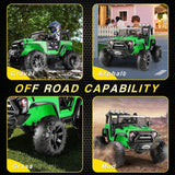 400W Electric Ride-On Car for Kids with 9AH Battery and 2 Seats - 24V Powered Truck