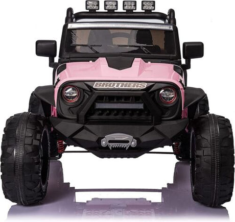 2-Seater Kids Electric Jeep with Remote Control and LED Lights - 24V Ride On Car