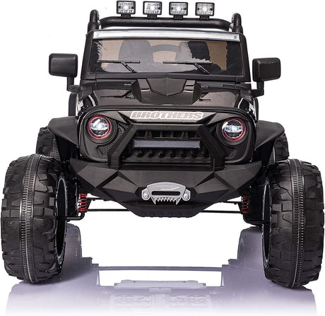 2-Seater Kids Electric Jeep with Remote Control and LED Lights - 24V Ride On Car