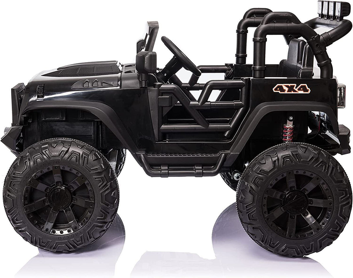 24V 400W Kids Electric Jeep with Remote Control and LED Lights - 2-Seater Ride On Car