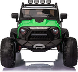 24V 400W Kids Electric Jeep with Remote Control and LED Lights - 2-Seater Ride On Car