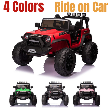 2 Seater 24V Kids Ride-On Car with Remote Control and Powerful 9AH Battery