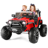 2-Seater Kids Ride on Truck with 3 Speeds, LED Light, and Remote Control - 24V 2x200W