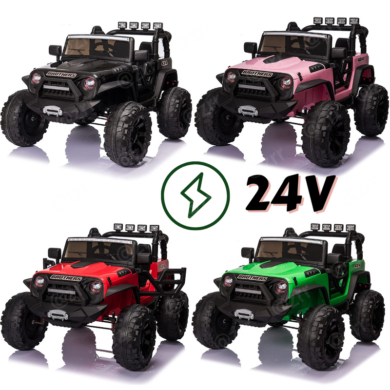 2-Seater Kids Ride On Truck with Remote Control and Powerful 200W Motors