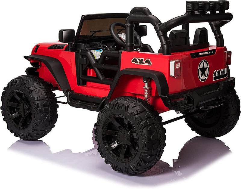 2-Seater Kids Ride On Truck with Remote Control and Powerful 200W Motors