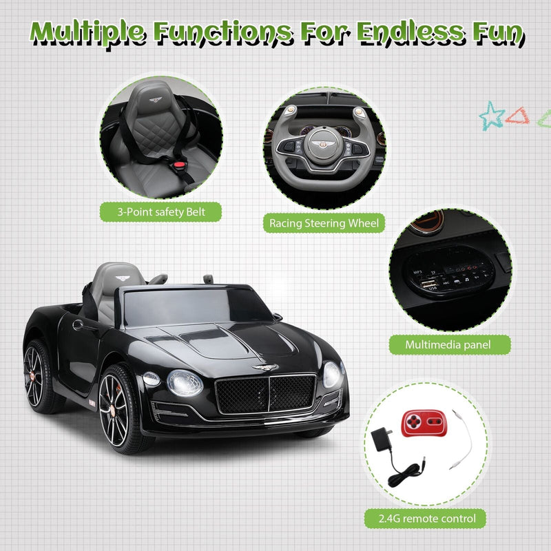 2-Seater Licensed Mercedes-Benz/Bentley Electric Ride-On Car for Kids with Remote Control