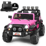 2-Seater Remote Control Ride-On Truck with Storage for Kids - 12V