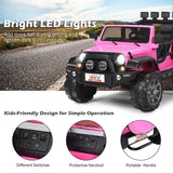 2-Seater Remote Control Ride-On Truck with Storage for Kids - 12V