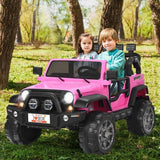 2-Seater Toddler Ride-On Truck with Remote Control and Lights - 12V Driving Toy Car