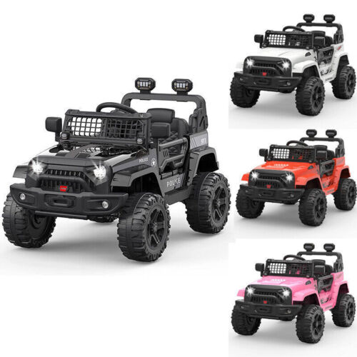 2-Speed Bluetooth Electric Kids Ride-On Truck with LED Lights and Remote Control - 12V US Version