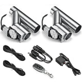 2.0 Inch Dual Electric Exhaust Cutout Remote Kit with One Controller | FLASHARK Flashark