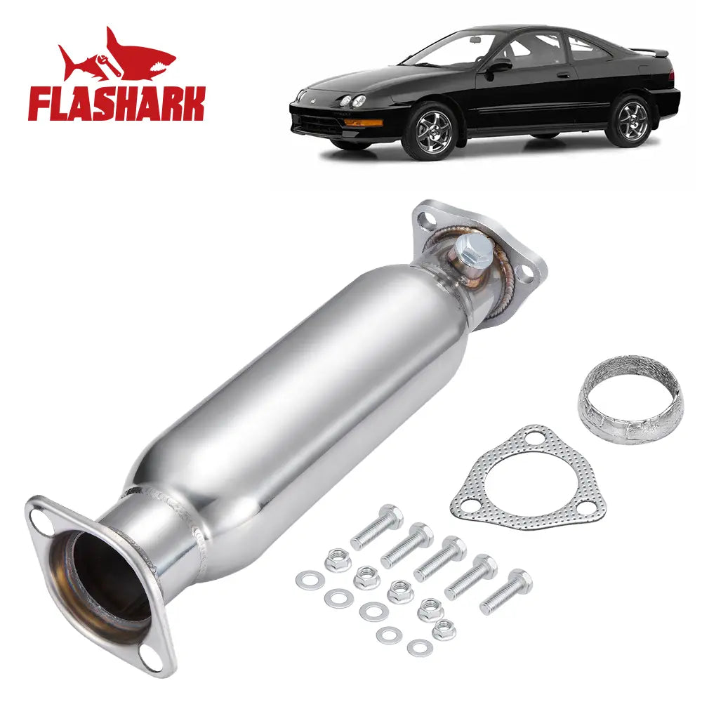 2.25" Catless Downpipe Exhaust for 1990-2001 Acura Integra / 1988-2000 Honda Civic / 1988-1991 CRX / 1993-1997 Del Sol