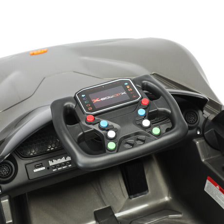 2.4G RC Electric Ride-On Car with MP3 Player and LED Lights - 3 Speeds for Kids