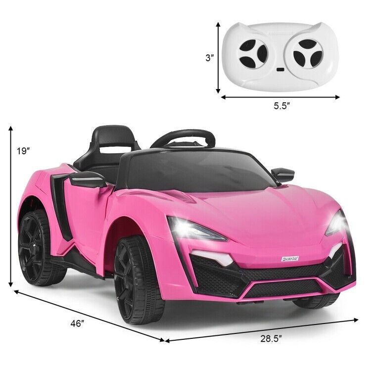 2.4G RC Electric Vehicle with Lights - 12V Power for Endless Fun!