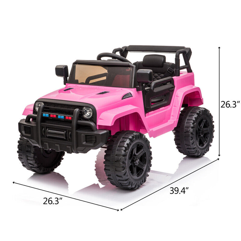 2.4G RC Remote Control Kids Ride On Car Truck with Dual Drive - 12V Electric Toy for Children