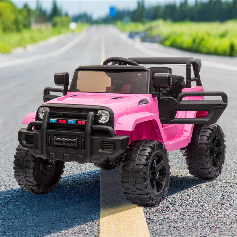 2.4G RC Remote Control Kids Ride On Car Truck with Dual Drive - 12V Electric Toy for Children