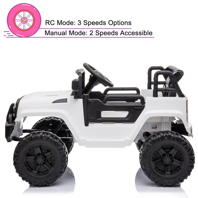2.4G Remote Control Electric Dual Drive Kids Ride-On Truck Jeep Toy