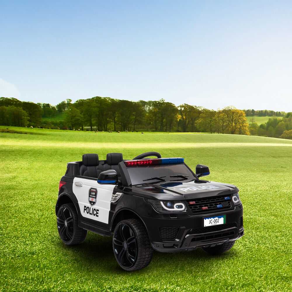 2.4G Remote Control Kids Police Ride On Car with LED Flashing Lights - S7 Model