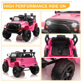 2.4G Remote Control Kids Ride On Car Truck with Light and Music - 12V, 2.8 mph Speed