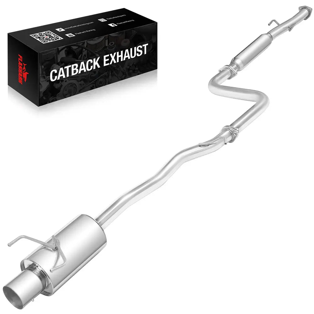 1990-1993 Honda Accord Catback Exhaust 2.5" Pipe 4" Tip N1 Style 2.2L SOHC Flashark