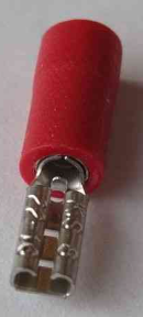 22-16 AWG 2.8MM (FEMALE) RED Spade Wire Connector TekShack