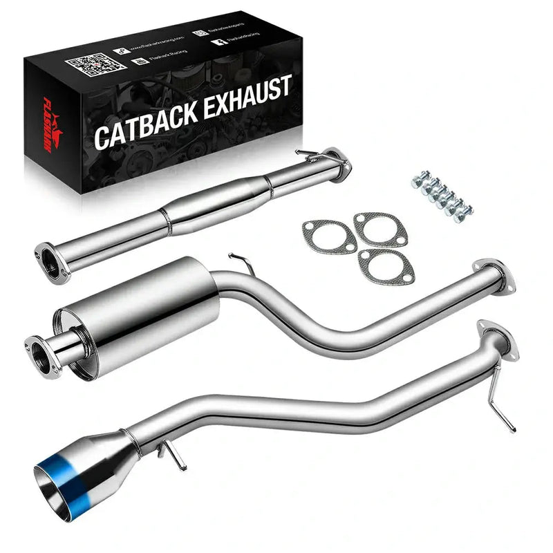 2000-2004 Ford Focus ZX3 ZX5 2.0L 2.3L Catback Exhaust System w/ 4.5 Inches Burnt Tip Flashark