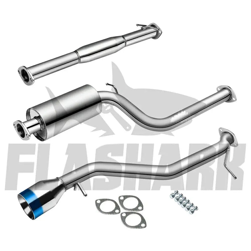 2000-2004 Ford Focus ZX3 ZX5 2.0L 2.3L Catback Exhaust System w/ 4.5 Inches Burnt Tip Flashark