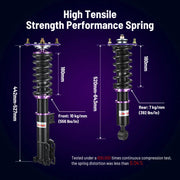 2000-2005 Mitsubishi Eclipse Coilover Shock Absorbers Struts 4PCS Flashark