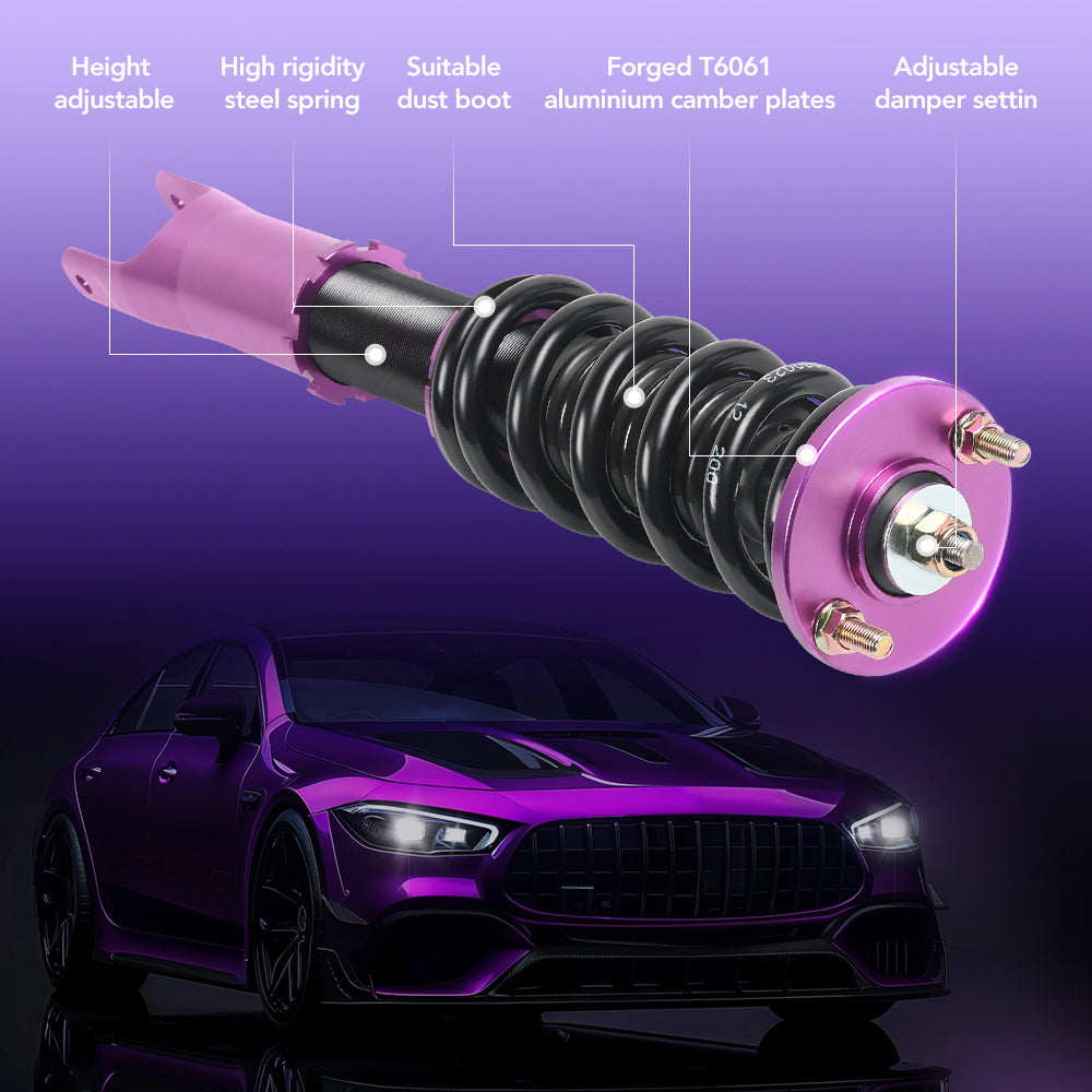 2000-2009 Honda S2000 Base Convertible 2D 2.0 DOHC Coilover Shock Absorbers Struts 4PCS