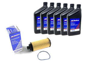 ACDelco OE Oil Change Kit, Filter and 5W-30 Oil, 2016-2023 GM 2.8L LWN Other
