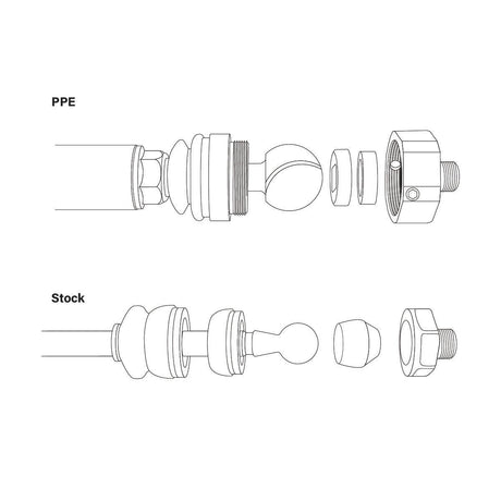 2001-2010 Duramax PPE Stage 3 Forged Tie Rod Assemblies (158031500)