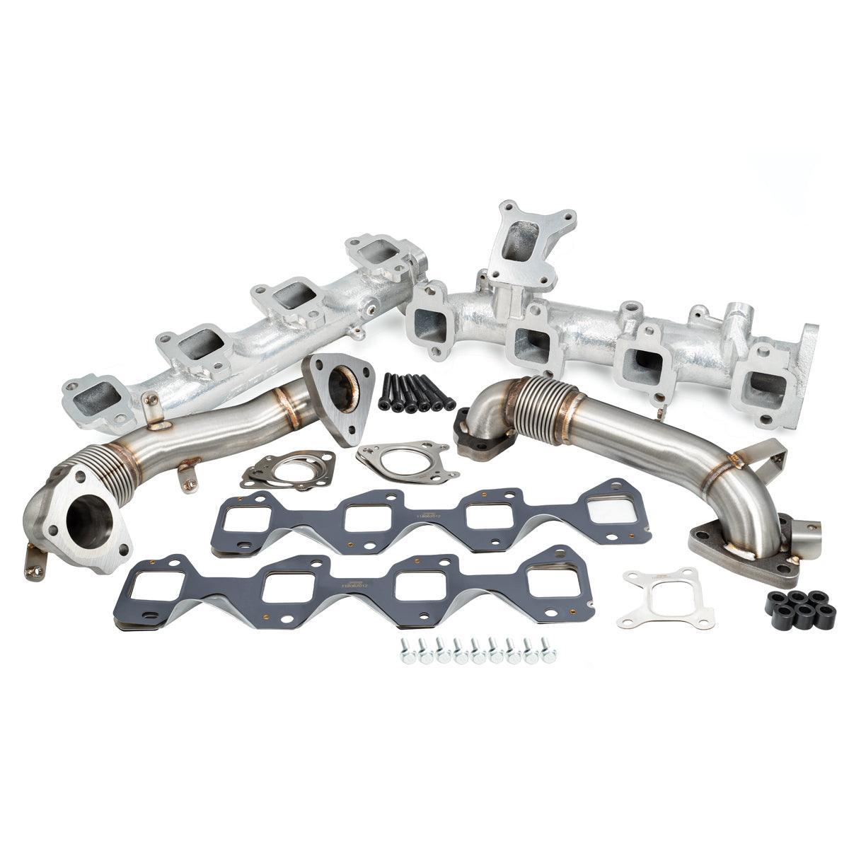 2001-2024 Duramax PPE High-Flow Exhaust Manifold & Up-Pipe Kit (116111035)