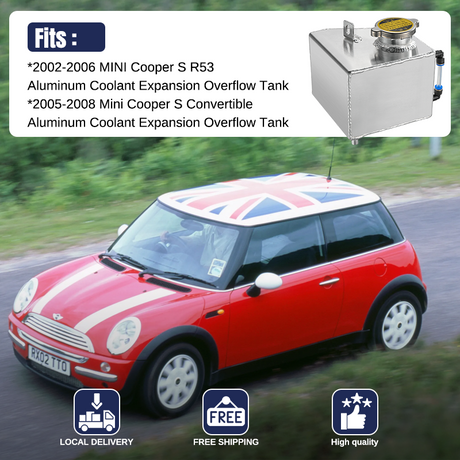2002-2008 MINI Cooper Aluminum Coolant Reservoir Flashark
