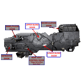 2002-2009 Cummins 5.9L/6.7L 3rd Gen Dual Zone Blend Door Set (DT-4DR-Y)