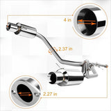 2003-2006 Hyundai Tiburon 2.7L V6 GT/SE Catback Exhaust System w/ 4 Inches Rolled Muffler Tip