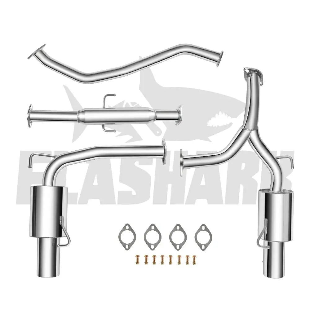 2003-2006 Hyundai Tiburon 2.7L V6 GT/SE Catback Exhaust System w/ 4 Inches Rolled Muffler Tip