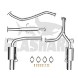 2003-2006 Hyundai Tiburon 2.7L V6 GT/SE Catback Exhaust System w/ 4 Inches Rolled Muffler Tip